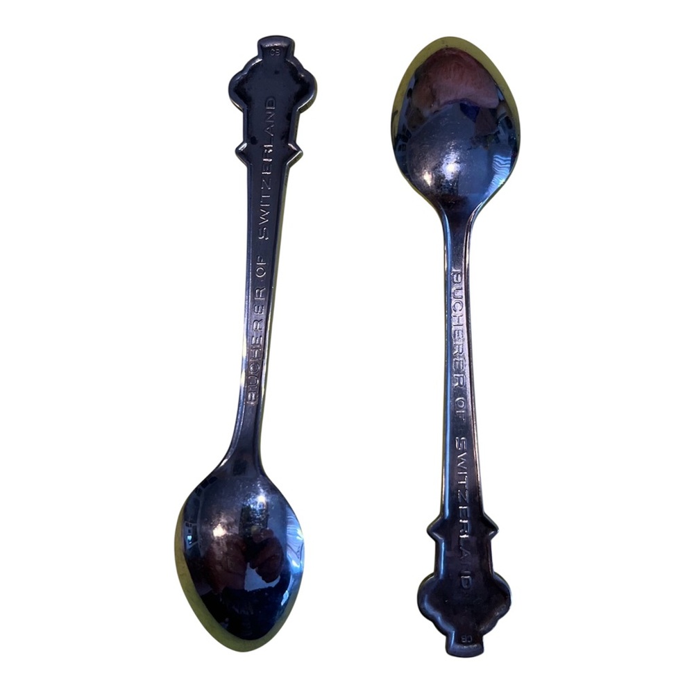 VTG Rolex Collector's Silver Spoons Bucherer of Lucerne Switzerland • Lot of 2 - Picture 2 of 2